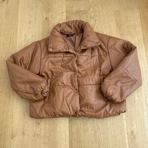 Lioness Puffer Jacket Size M Brown
